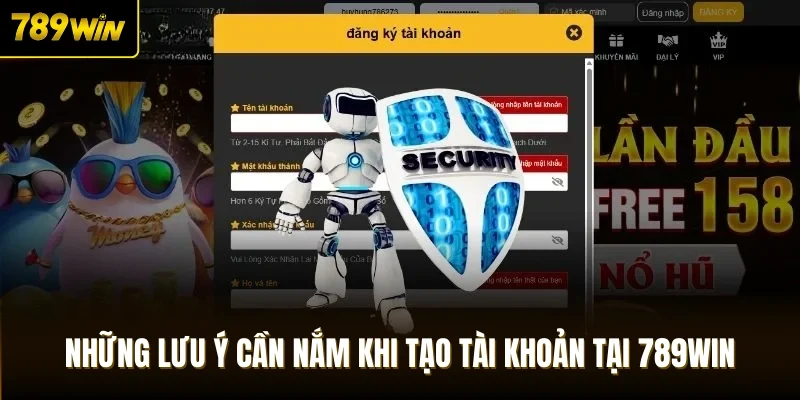 Những lưu ý cần nắm khi tạo tài khoản tại 789Win
